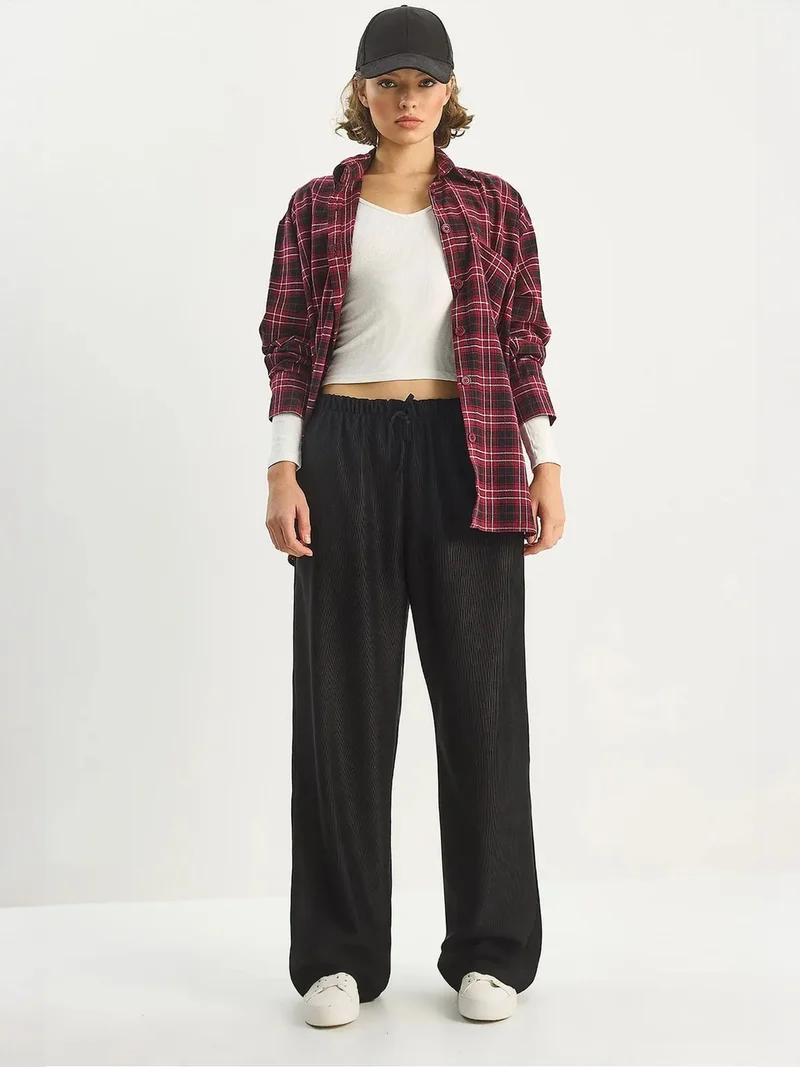 LUCCI High Waist Wide Leg Pants